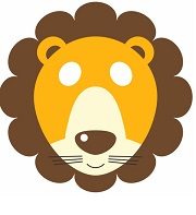 Çocuklar İçin  Aslan Hazır Maske Şablonları 